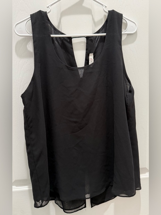 mine Neon Coral and Black Sleeveless Top Large - Picture 3 of 12